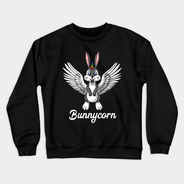 Rabbit Unicorn Bunny Bunnycorn Crewneck Sweatshirt by underheaven
